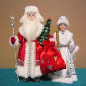Куклы Дед Мороз и Снегурочка.Сладкая парочка 5