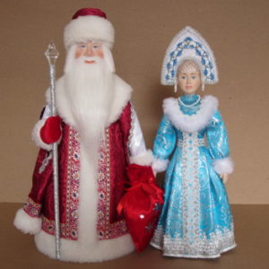 Куклы Дед Мороз и Снегурочка. Сладкая парочка 4