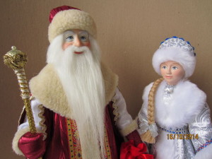 Куклы Дед Мороз и Снегурочка (Сладкая парочка 3)