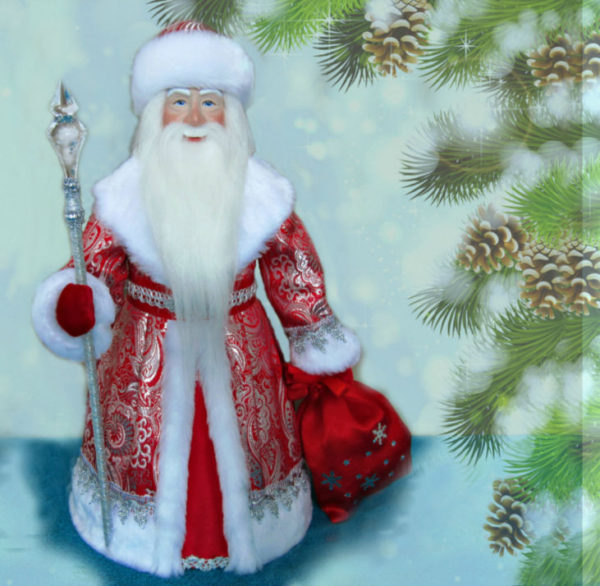 Кукла Дед Мороз под ёлку