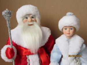 Куклы Морозко и внучка Снегурочка