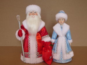 Куклы Морозко и внучка Снегурочка