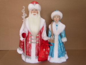 Дед Мороз 60 см и Снегурочка 50 см