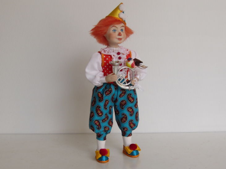 Кукла Клоун на чайник